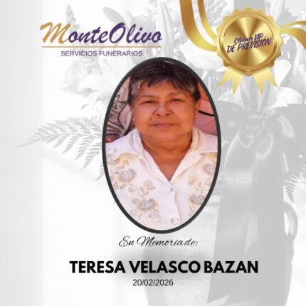 TERESA VELASCO BAZAN